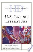 Historical Dictionary of U.S. Latino Literature