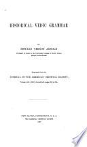 Historical Vedic Grammar