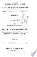 Historicas de las tres Provincias Vascongadas
