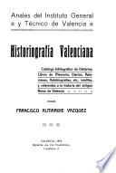 Historiografía valenciana