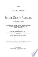 History of Butler County, Alabama, 1815 to 1885