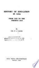 History of Education in Goa, from 1510 to the Present Day