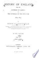 History of England from the Accession of James I. to the Outbreak of the Civil War 1603-1642: 1625-1629