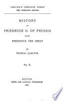 History of Friedrich II of Prussia, Called Frederick the Great