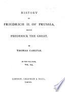History of Friedrich II, of Prussia