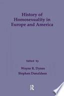 History of Homosexuality in Europe and America