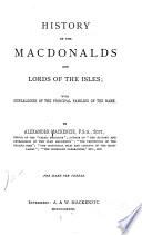 History of the Macdonalds and Lords of the Isles