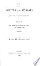 History of the Mongols from the 9th to the 19th Century