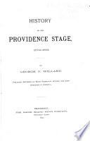 History of the Providence Stage, 1761-1891