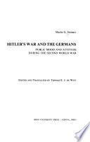 Hitler's War and the Germans
