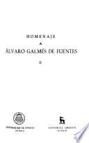 Homenaje a Álvaro Galmés de Fuentes