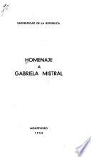Homenaje a Gabriela Mistral