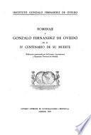 Homenaje a Gonzalo Fernandez de Oviedo en el IV centenario de su muerte