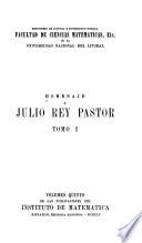 Homenaje a Julio Rey Pastor