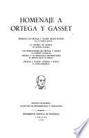 Homenaje a Ortega y Gasset