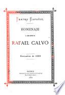 Homenaje al genio artístico de Rafael Calvo