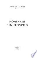Homenajes e in promptus