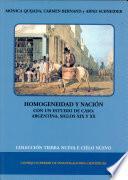 Homogeneidad y nación