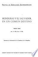 Honduras y El Salvador en un común destino