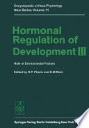 Hormonal Regulation of Development III