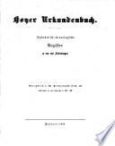 Hoyer Urkundenbuch