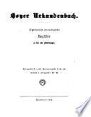 Hoyer Urkundenbuch