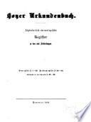 Hoyer Urkundenbuch