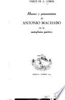 Humor y pensamiento de Antonio Machado en la metafísica poética