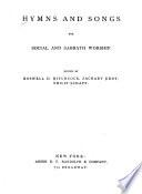 Hymns and Songs of Praise for Social and Sabbath Worship