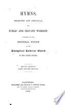 Hynms, Selected and Original, for Public and Private Worship