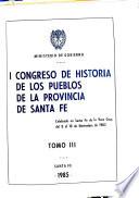 I Congreso de Historia de los Pueblos de la Provincia de Santa Fe