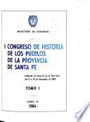 I Congreso de Historia de los Pueblos de la Provincia de Santa Fe