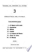 I. El mundo de mi jardín. II. Aguafuertes. III. Motivos. IV. Cuentos. V. La lámpara del silencio. VI. Almas de libros. VII. El mensaje