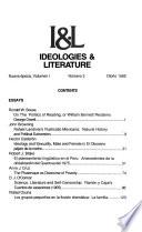 I & L, Ideologies & Literature