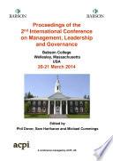 ICMLG2014 Proceedings of the 2nd International Conference on Management, Leadership and Governance