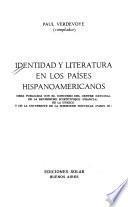 Identidad y literatura en los países hispanoamericanos