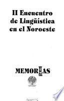 II Encuentro de Lingüística en el Noroeste