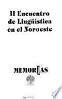 II Encuentro de Lingüística en el Noroeste