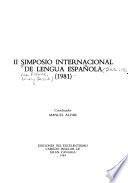 II Simposio Internacional de Lengua Española (1981)