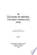 III Coloquio de Historia Canario-Americana (1978)