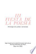 III [i.e. tercera] Fiesta de la poesia
