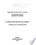 III Jornadas de historia de Córdoba