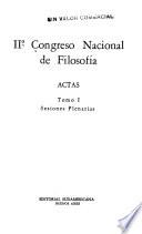 IIo Congreso Nacional de Filosofía
