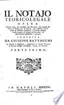 Il notajo, teorico-legale opera (etc.)