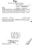 Il Nuovo Cimento Della Società Italiana Di Fisica