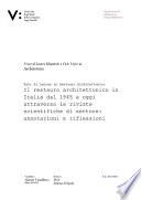 Il restauro architettonico in Italia dal 1945 a oggi attraverso le riviste scientifiche di settore: annotazioni e riflessioni