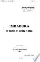 Imbabura en páginas de historia y letras