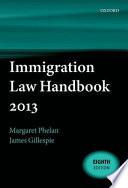 Immigration Law Handbook 2013