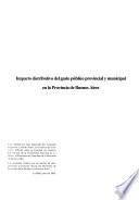 Impacto distributivo del gasto público provincial y municipal en la provincia de Buenos Aires