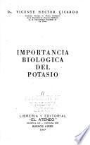 Importancia biológica del potasio